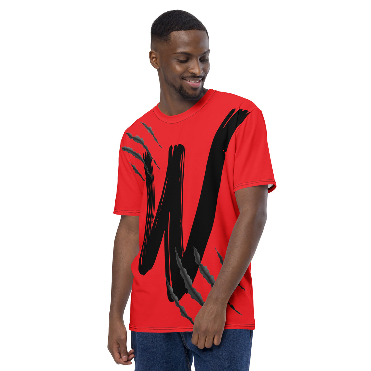 Men's dark red "W" red T-Shirt