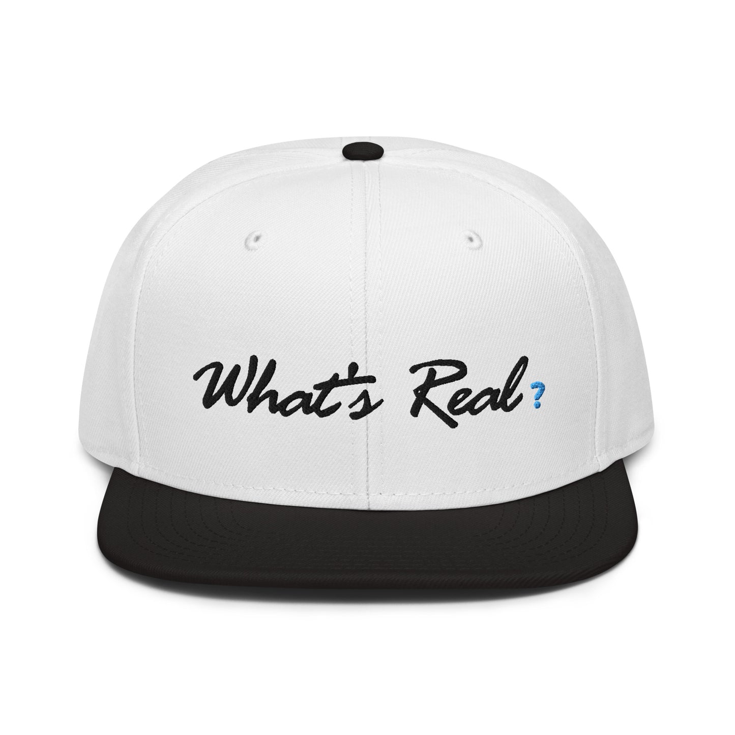 whats real blue ? Snapback Hat