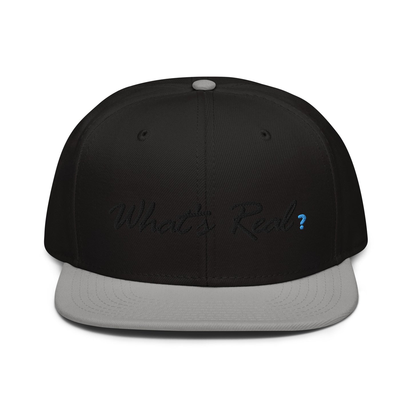 whats real blue ? Snapback Hat