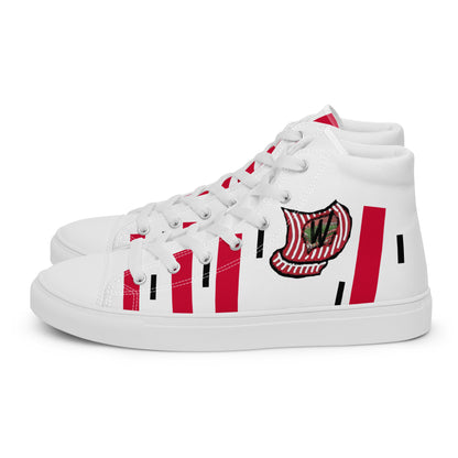 White Men’s Badger White Bottoms High Tops